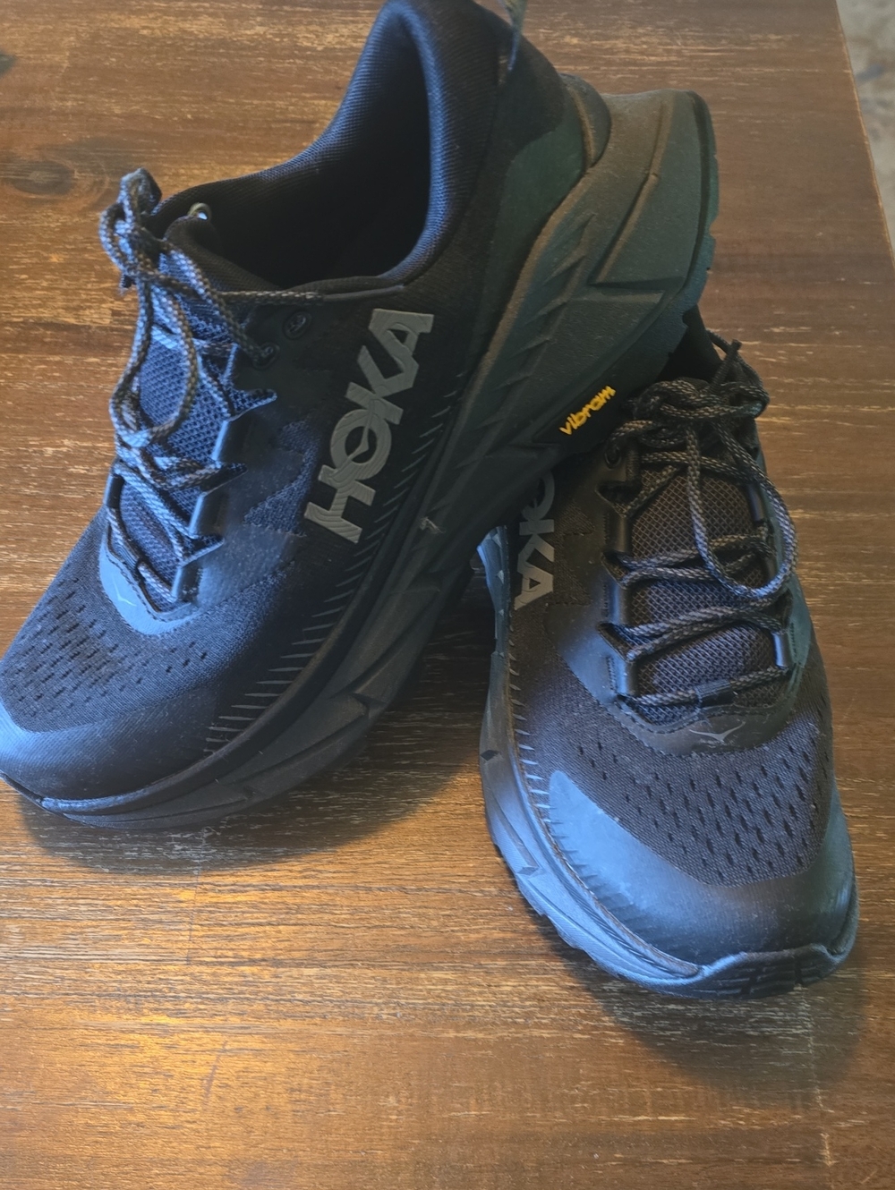 Hoka Black Trail Running Sneakers
